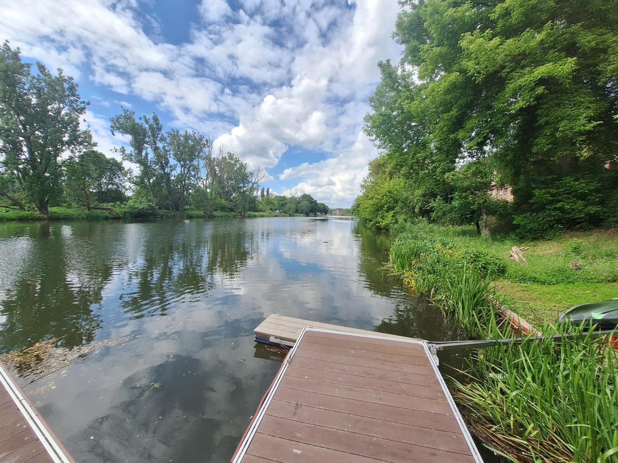 Ferienhaus Saaleblick Wettin Esterno foto